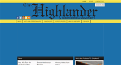 Desktop Screenshot of highlandernews.net