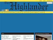 Tablet Screenshot of highlandernews.net